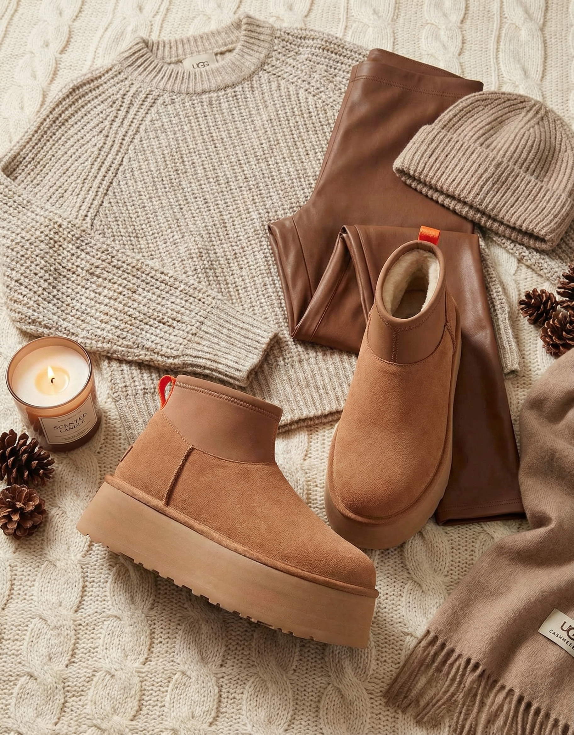 UGG W Classic Mini Dipper Chestnut - Imagen 2