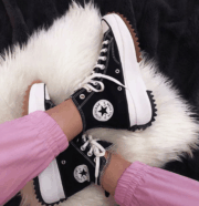 CONVERSE RUN STAR HIKE HI BLACK WHITE GUM - Imagen 2