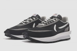 Sacai x Nike LDWaffle “Black/Anthracite” - Imagen 4
