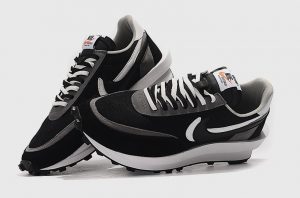 Sacai x Nike LDWaffle “Black/Anthracite” - Imagen 2