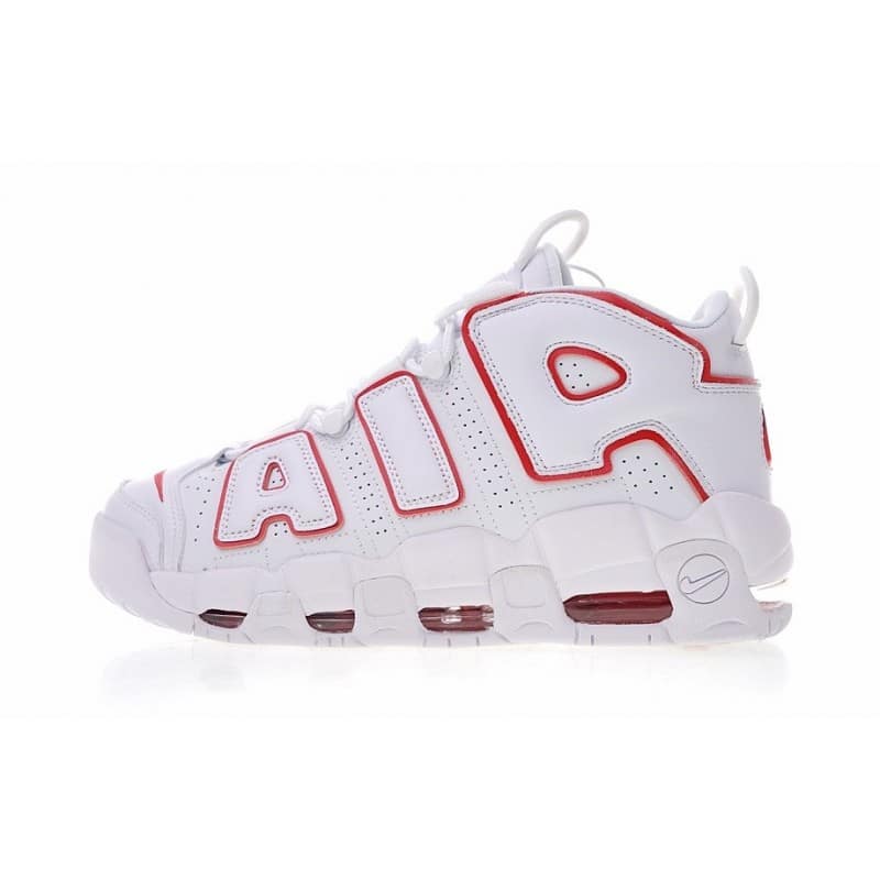 NIKE MORE UPTEMPO WHITE RED