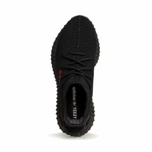 Yeezy 350 v2 BLACK RED - Imagen 4
