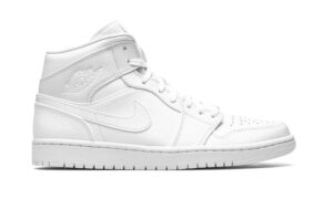NIKE AIR JORDAN 1 MID TRIPLE WHITE