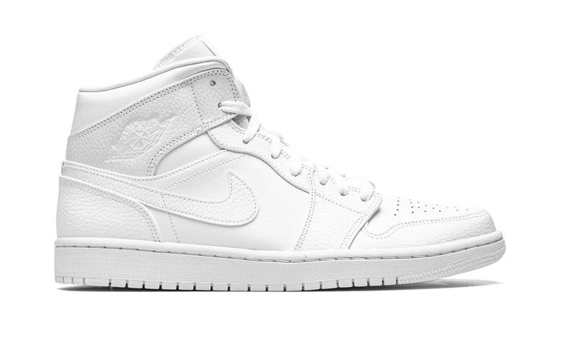 NIKE AIR JORDAN 1 MID TRIPLE WHITE