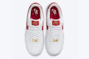 Wmns Nike Air Force 1 Essential Low ‘White Gym Red’ - Imagen 4