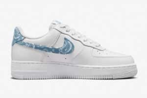 Wmns Nike Air Force 1 ’07 Essentials ‘Blue Paisley’ - Imagen 6