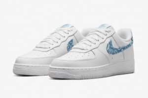 Wmns Nike Air Force 1 ’07 Essentials ‘Blue Paisley’ - Imagen 2
