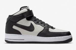 Stussy x Nike Air Force 1 Mid ‘Black White’ - Imagen 6