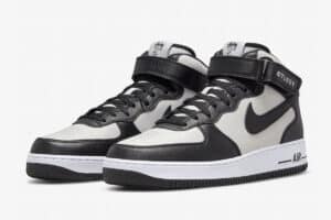 Stussy x Nike Air Force 1 Mid ‘Black White’ - Imagen 2