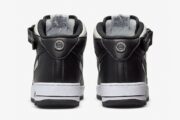 Stussy x Nike Air Force 1 Mid ‘Black White’ - Imagen 4