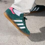ADIDAS GAZELLE INDOOR COLLEGIATE GREEN LUCID PINK (W) - immagine 4