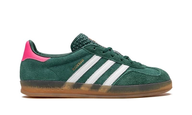 ADIDAS GAZELLE INDOOR COLLEGIATE GREEN LUCID PINK (W)