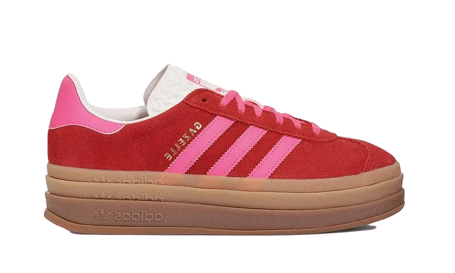 Adidas Gazelle Bold Collegiate Red Lucid Pink