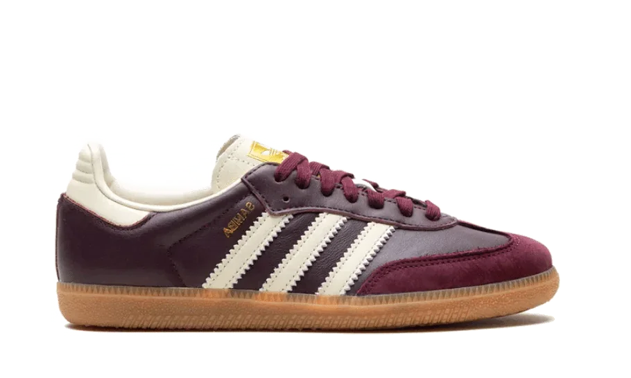 Adidas Samba OG Maroon Gold Metallic