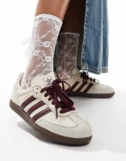 Adidas Samba OG Wonder White Maroon - immagine 2