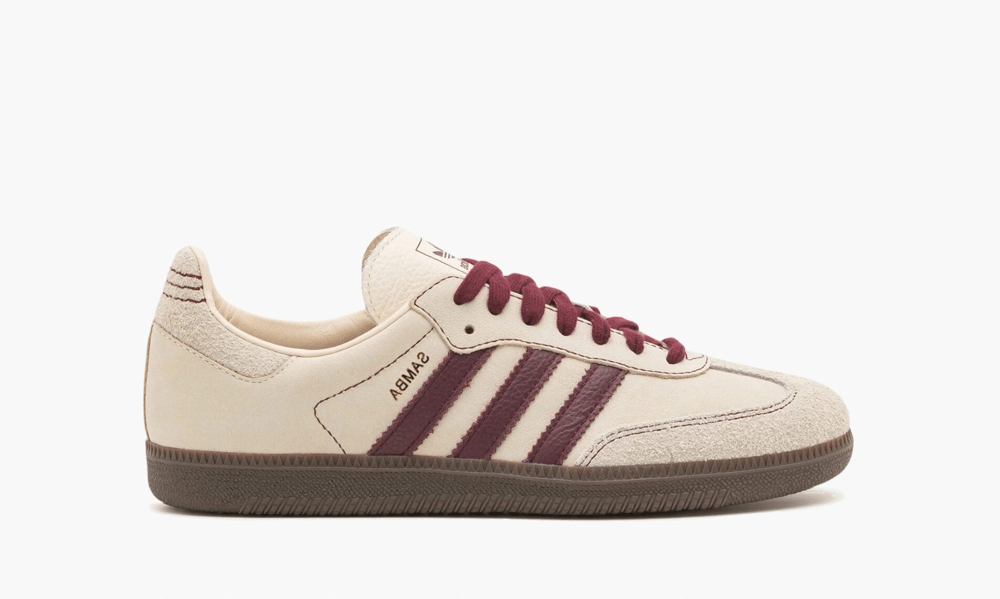 Adidas Samba OG Wonder White Maroon