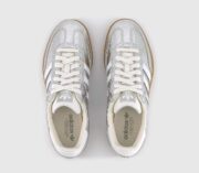 adidas Samba OG Trainers Silver Metalic White White - Imagen 4