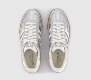 adidas Samba OG Trainers Silver Metalic White White - Imagen 4
