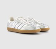adidas Samba OG Trainers Silver Metalic White White - Imagen 3