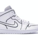 Jordan 1 Mid Iridescent Reflective White