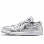 Jordan 1 Low Metallic Silver (Womens)
