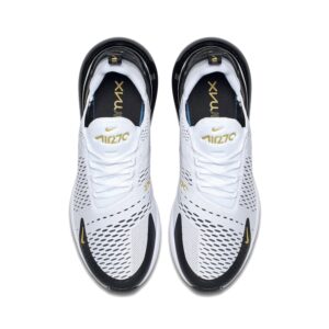 Air Max 270 WHITE BLACK METALLIC GOLD - Imagen 4