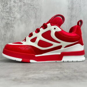 LV Skate Sneaker Red White - Imagen 8
