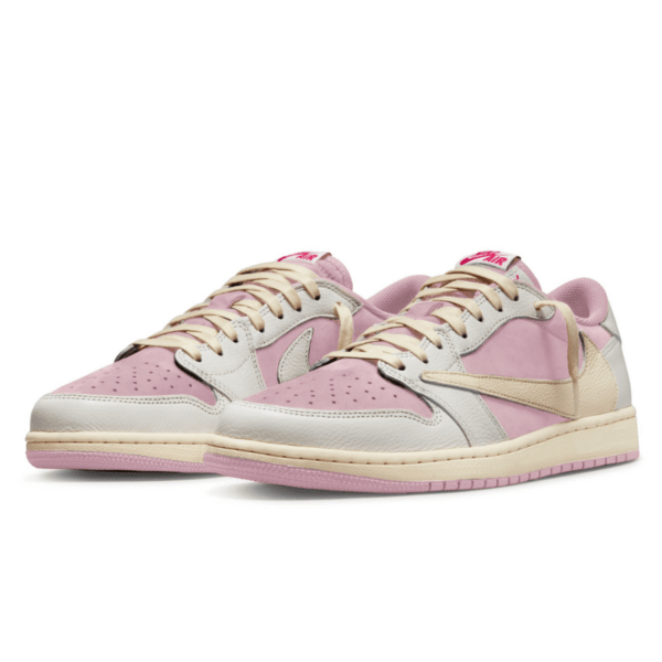 Alternative view of Air Jordan 1 Low OG x Travis Scott Shy Pink 2025