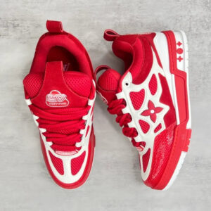 LV Skate Sneaker Red White - Imagen 4