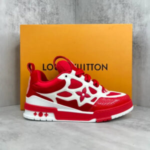 LV Skate Sneaker Red White - Imagen 2