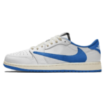 Air Jordan 1 Retro Low OG SP Fragment x Travis Scott “Sail Military Blue”