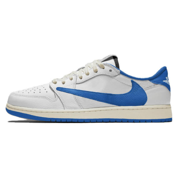 Air Jordan 1 Retro Low OG SP Fragment x Travis Scott “Sail Military Blue”