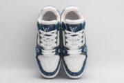 LV Trainer Monogram Denim White Blue - Afbeelding 6
