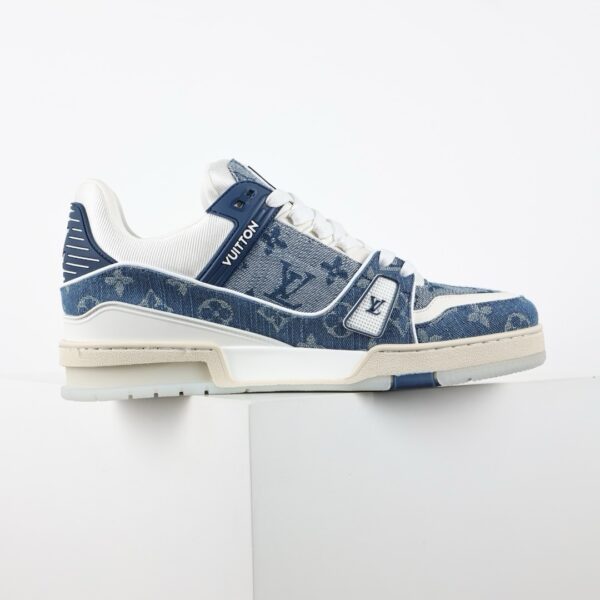 LV Trainer Denim Monogram Blue