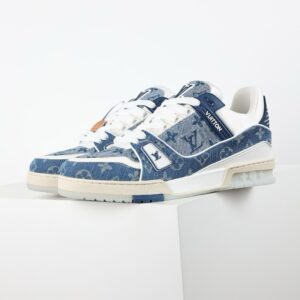 LV Trainer Denim Monogram Blue - Imagen 6