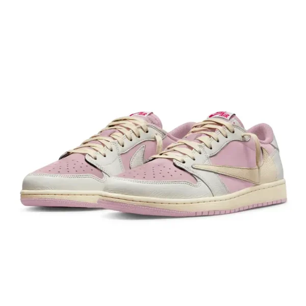 Alternative view of Travis Scott x Air Jordan 1 Low Golf Pink