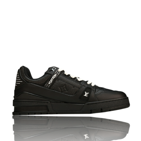 LV Trainer Low Monogram Black Embossed