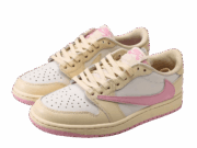 Travis Scott x Air Jordan 1 Low OG Sail White Pink
