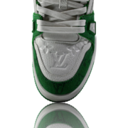 LV Trainer Low Monogram Denim White Green