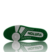 LV Trainer Low Monogram Denim White Green