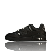 LV Trainer Low Monogram Black Embossed