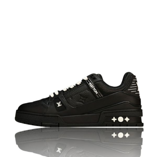 LV Trainer Low Monogram Black Embossed