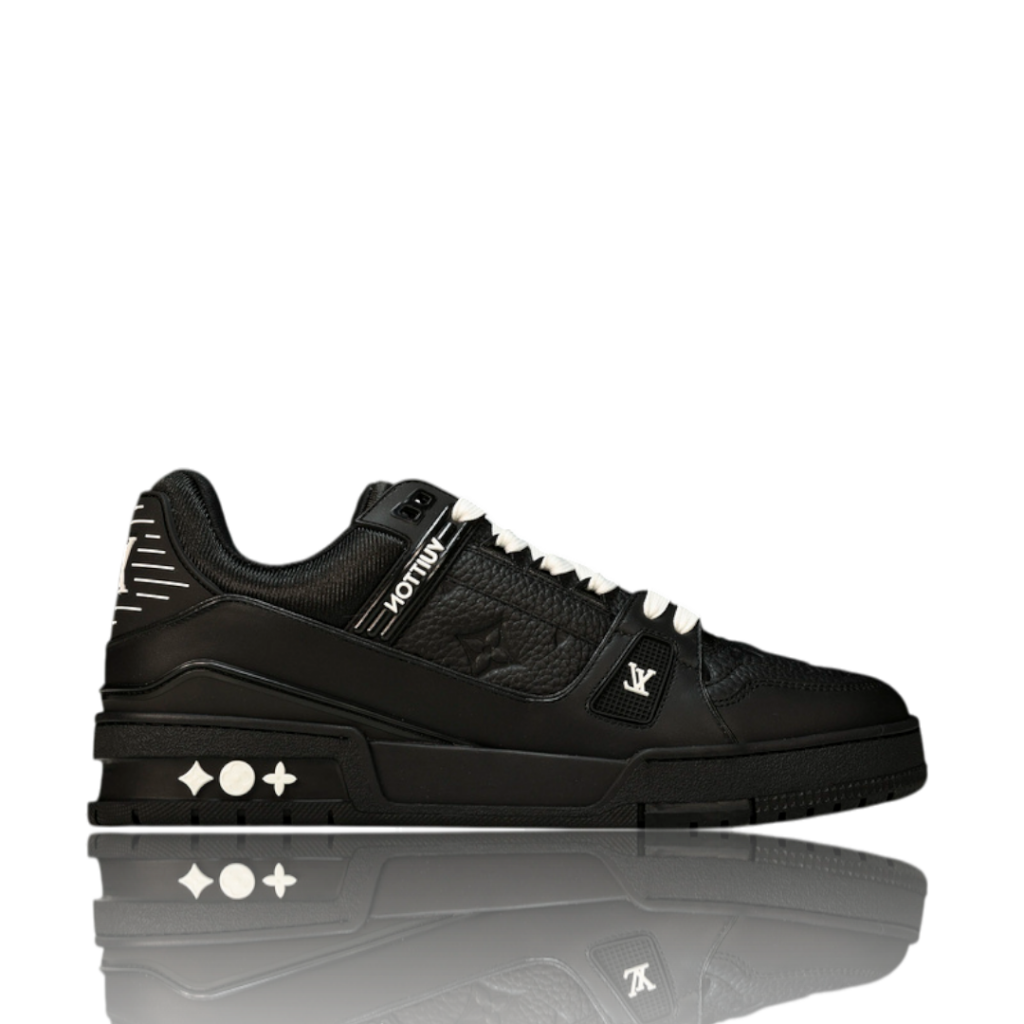 LV Trainer Low Monogram Black Embossed
