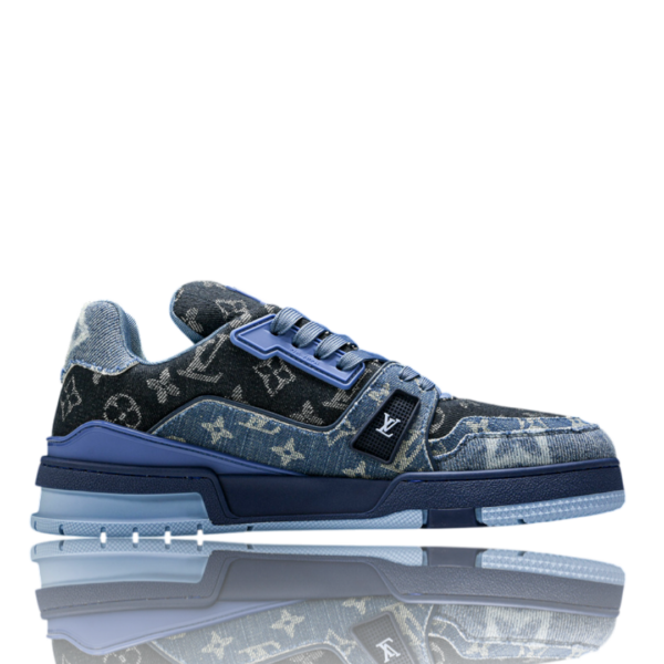 LV Trainer Low Monogram Denim Blue