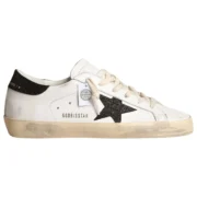 Golden Goose Super-Star Black Swarovski Crystal Star Heel Tab