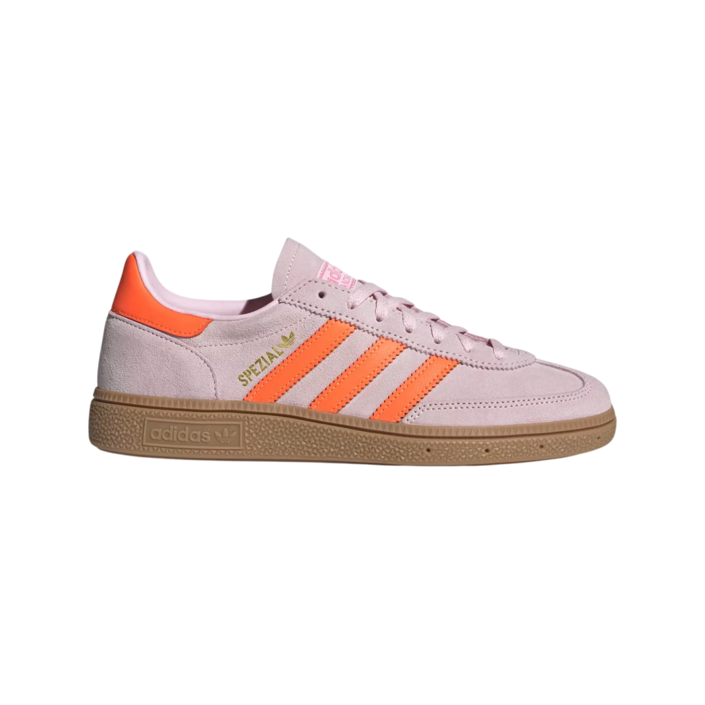 adidas Handball Spezial WMNS ‘Clear Pink & Solar Orange’ – principal Photoroom adidas Handball Spezial WMNS 'Clear Pink & Solar Orange'