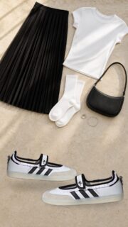 adidas Samba Jane Ruffle Pack White Black – Image 2