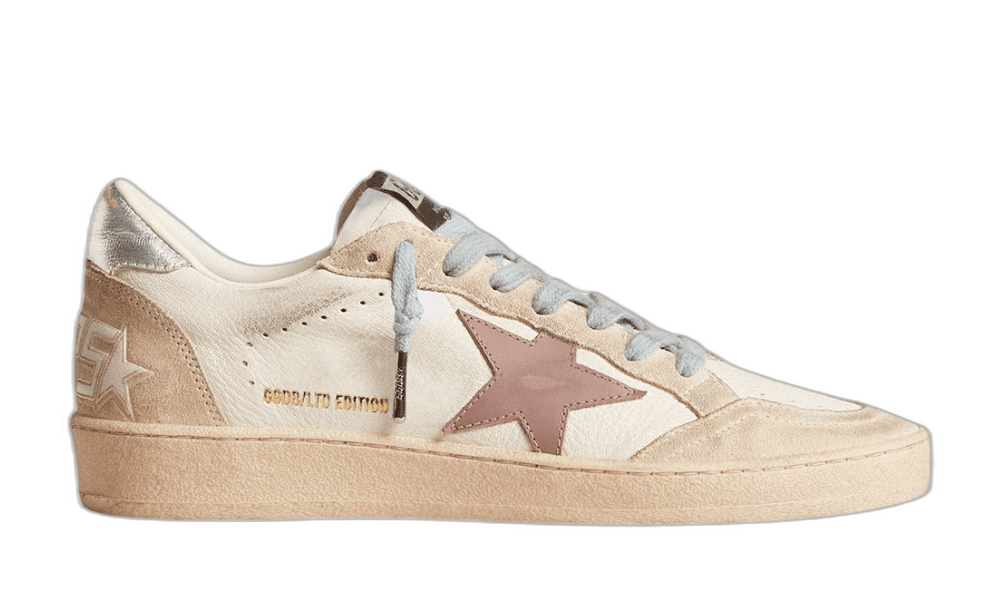 Golden Goose Ball Star Beige Azul y Rojo Golden Goose Ball Star Beige Azul y Rojo