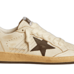 Golden Goose Ball Star Blanco Verde con Estrella Negra