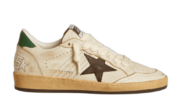 Golden Goose Ball Star Blanco Verde con Estrella Negra